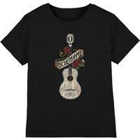 Coco Recuerdame Ernesto'S Famous Guitar Kids T-Shirt Black | Size: 7-8 Years