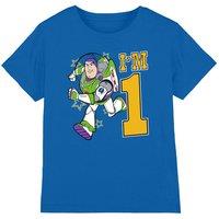 Disney Toy Story Birthday Buzz I'm 1 kids t-shirt in Royal | Size: 7-8 Years