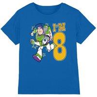 Disney Toy Story Birthday Buzz I'm 8 kids t-shirt in Royal | Size: 12-13 Years