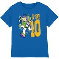 Disney Toy Story Birthday Buzz I'm 10 kids t-shirt in Royal | Size: 5-6 Years