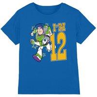 Disney Toy Story Birthday Buzz I'm 12 kids t-shirt in Royal | Size: 12-13 Years