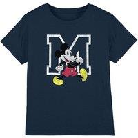 Disney Mickey Mouse Classic Walk Kids T-Shirt, Navy | Size: 12-13 Years