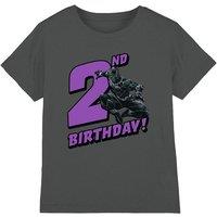 Black Panther Birthday 2 Kids T-Shirt Charcoal | Size: 3-4 Years