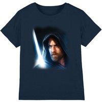 Star Wars Obiwan Kenobi Poster Kenobi Kids T-Shirt Navy | Size: 7-8 Years