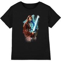 Star Wars Obiwan Kenobi Kenobi Painted Kids T-Shirt Black | Size: 5-6 Years