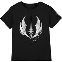 Star Wars Obiwan Kenobi Shattered Jedi Kids T-Shirt Black | Size: 12-13 Years