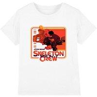 Star Wars Retro Kids Badge T-Shirt White | Size: 7-8 Years