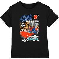Disney Boy's Lilo&Stitch Racing 626 Boys T-Shirt, Black | Size: 7-8 Years