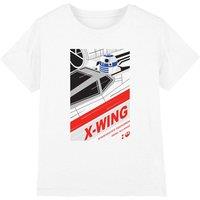 Star Wars R2-D2 X-Wing Droid Kids T-Shirt, White | Size: 7-8 Years