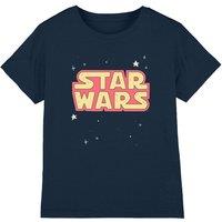 Star Wars Star Logo Kids T-Shirt, Heather Grey in Light Grey | Size: 7-8 Years