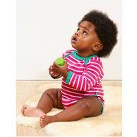 Toby Tiger Breton Bodysuit in Pink | Size: 0-3 m
