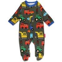 Toby Tiger Transport Print Sleepsuit | Size: 0-3 m