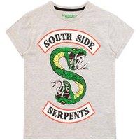 Riverdale Girl's Southside Serpent T-shirt in Grey | Size: 12-13 Years