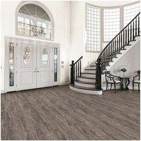 Living and Home 0.6x10m Self-adhesive Wood Grain PVC Flooring in Brown