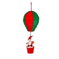 Samuel Alexander 80cm Red & Green Santa's Hot Air Balloon Hanging Decoration