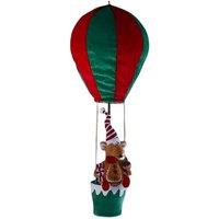 Samuel Alexander Red & Green Razza Rat Hot Air Balloon Hanging Christmas Decoration