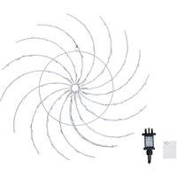 Samuel Alexander 50cm Light up Christmas Catherine Wheel with 96 Blue & White LEDs