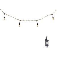 Samuel Alexander 9.5m Set of 20 Connectable Festoon Drop Lights with LED. White Cable
