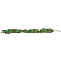 Samuel Alexander 1.50m Pine & Red Berry Christmas Garland with Pinecones in Green