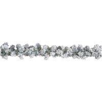 Samuel Alexander 2.7m Imperial Snowy Christmas Garland with 180 Tips in White