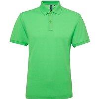 Asquith & Fox Men's Short Sleeve Performance Blend Polo Shirt in Lime | Size: 2XL