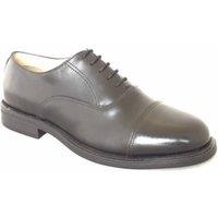 Grafters Men's Capped Oxford Cadet Shoe in Black | Size: 4
