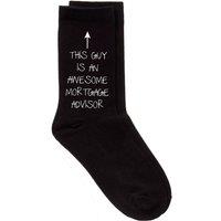 60 SECOND MAKEOVER Men's This Guy Is An Awesome Mortgage Advisor Black Socks