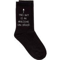 60 SECOND MAKEOVER Men's This Guy Is An Awesome Van Driver Black Socks