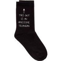 60 SECOND MAKEOVER Men's This Guy Is An Awesome Technician Black Socks