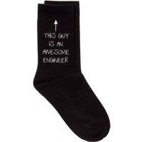 60 SECOND MAKEOVER Men's This Guy Is An Awesome Engineer Black Socks