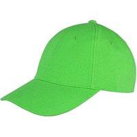 Result Men's Memphis 6 Panel Brushed Cotton Low Profile Baseball Cap in Lime