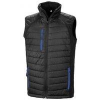 Result Men's Black Compass Padded Soft Shell Gilet | Size: 4XL