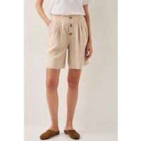 Monsoon Women's Lucy Longline Shorts Natural | Size: XL