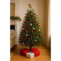 Clifton Premier Norway Spruce Christmas Tree - Fresh Cut - 1.25m - 1.5m (4 - 5ft) in Green