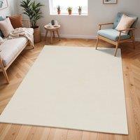 Livabliss Freud-Modern Ivory Black Brown High Pile Living Dining Bedroom Rug | Size: 160 cm x 215 cm