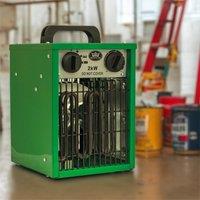 St Helens Prem-I-Air 2kW Commecial Fan Heater in Green