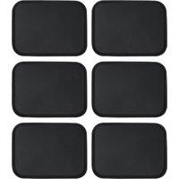 Argon Tableware Rectangle Non-Slip Serving Trays - 56cm x 41cm - Black - Pack of 6 | Size: 56 cm x 41 cm