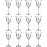 RCR Crystal Melodia White Wine Glasses - 210ml - Pack of 12 in Clear