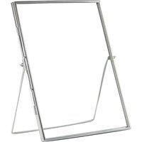 Nicola Spring 5x Standing Metal Photo Frames - 8" x 10" Picture Display Poster Frame in Silver