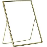 Nicola Spring 5x Standing Metal Photo Frames - 8" x 10" Picture Display Poster Frame in Gold