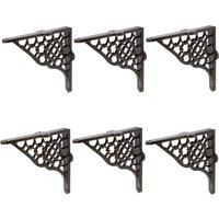 Hammer and Tongs Honeycomb Iron Shelf Bracket - D155mm - Pack of 6 in Grey | Size: 1000mm x 1000mm