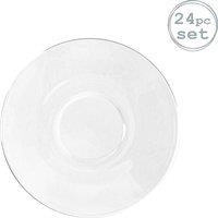 Bormioli Rocco Bar Glass Cappuccino Saucers - 14cm - Pack of 24 in Clear