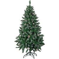 Samuel Alexander 5ft Rocky Mountain Pine Tree with Snow Tipped Branches & Pinecones in Green