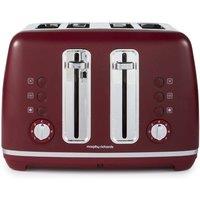 Morphy Richards Accents 4 Slice Toaster Rhubarb in Burgundy | Size: Small