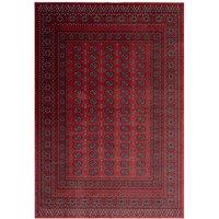 Kukoon Red Low Pile Traditional Persian Style Velvet Texture Area Rug | Size: 240 cm x 330 cm