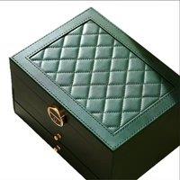 VOGREX Large 3 Layer Jewellery Organizer Storage Necklace Storage in Green