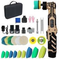 Traderight Cordless Car Polisher Buffer Sander Machine with Buffing Sponge in Tan