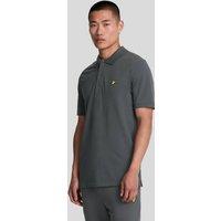 Lyle & Scott Men's Plain Polo Shirt Gunmetal in Gun Metal | Size: Medium