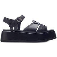 Moda In Pelle Women's 'Pippaa' Leather Flatforms in Black | Size: 8