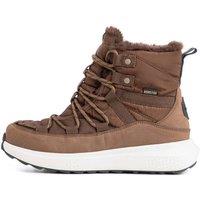 Weird Fish Women's Birch Faux Fur Lined Waterproof Walking Boot in Brown | Size: 7
